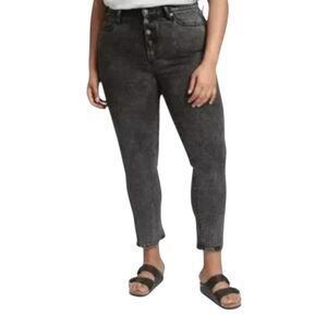 06 GAP HIGH RISE VINTAGE SLIM JEANS IN BLACK MANGO WOMEN'S PLUS SIZE 20